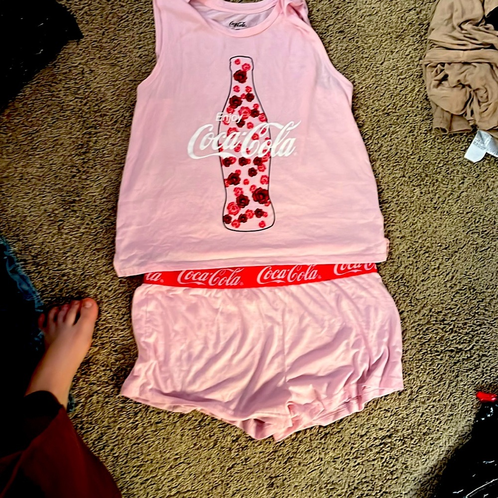 Coca Cola pajamas see-through set.